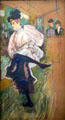 Jane Avril dansant painting by Henri de Toulouse-Lautrec at Musée d'Orsay. Paris, France.