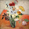 Roses & anemones painting by Vincent van Gogh at Musée d'Orsay. Paris, France.