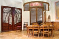Collection of decorative arts object by Hector Guimard & by Victor Horta at Musée d'Orsay. Paris, France.