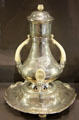 Silver tea fountain by Lucien Bonvallet of Maison Cardeilhac of Paris at Musée d'Orsay. Paris, France.