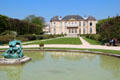 Garden facade of Rodin Museum. Paris, France