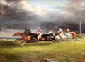 Horse race painting by Théodore Géricault at Louvre Museum. Paris, France.