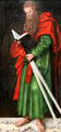 St Paul painting by Lucas Cranach the Elder at Louvre Museum. Paris, France.