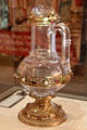 Rock crystal ewer with gold & silver mountings from France at Louvre Museum. Paris, France.
