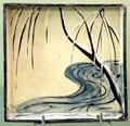 Japanese ceramic plate from Iriya at Sèvres National Ceramic Museum. Paris, France.