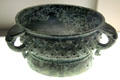 Chinese Shang Dynasty Gui bronze vase for grain at Cernuschi Museum. Paris, France.