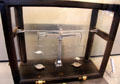 Precision scales with aluminum balance arm by Collot co. at Arts et Metiers Museum. Paris, France.