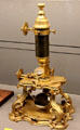 Compound microscope by Magny at Arts et Metiers Museum. Paris, France.
