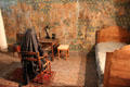 Reproduction of the 1793 cell of Marie-Antoinette with period furniture at Conciergerie. Paris, France