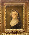 Portrait of the Widowed Queen Marie-Antoinette in Temple Prison painting by Alexandre Kucharski at Conciergerie. Paris, France