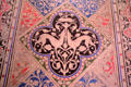 Inlaid stone floor detail with dogs chasing rabbit at St Chapelle. Paris, France.