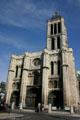 St-Denis Basilica , first major structure built mostly in Gothic style, heralding transition from Romanesque to Gothic style in later cathedrals. St Denis, France