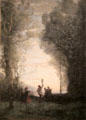 The Italian Dance painting by Jean-Baptiste Camille Corot at Museum of Fine Arts. Reims, France.