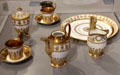 Porcelain coffee service with swans & palms design by Honoré-Dagoty Manuf. at Arras Fine Art Museum. Arras, France.