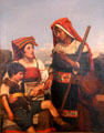 Fortune teller sees future of young Pope Sixtus V painting by Jean-Victor Schnetz at Arras Fine Art Museum. Arras, France.