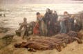 The Tormented painting by Virginie Demont-Breton at Arras Fine Art Museum. Arras, France.