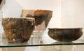 Gallic ceramic vases found in Mondeville, France at Museum of Normandy. Caen, France.
