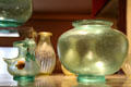 Glassware from tombs of Lisieux & Frénouville at Museum of Normandy. Caen, France.