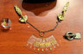 Jewelry objects from treasure of Airan at Museum of Normandy. Caen, France.