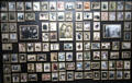 Photo wall of French Jews who died in WWII at Caen Memorial. Caen, France.