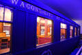 Armistice rail car with furnishings same as those used in 1918 at Armistice Rail Car clearing. Compiègne, France.