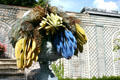 Modern fruit sculpture near St Joan of Arc Church. Rouen, France.
