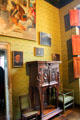 Catherine de' Medici's Green Study at Chenonceau Chateau. Chenonceau, France.