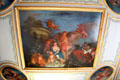 Baroque ceiling painting at Chenonceau Chateau. Chenonceau, France.