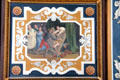 One of 34 panels show story of Don Quixote by Jean Monier in dining room at Cheverny Chateau. Cheverny, France.