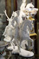 Porcelain statuary at Cheverny Chateau. Cheverny, France.