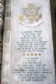 Memorial to American fighting men who died in WWI & WWII at Orleans Cathedral. France.