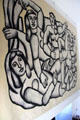 Les Baigneuses tapestry at Musée National Fernand Léger. Biot, France