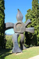 Léger bronze sculpture in garden of Musée National Fernand Léger. Biot, France