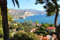 View from gardens of Villa Ephrussi de Rothschild. Saint Jean Cap Ferrat, France.