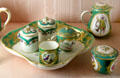 French porcelain at Villa Ephrussi de Rothschild. Saint Jean Cap Ferrat, France.