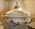 Meissen covered serving tureen at Villa Ephrussi de Rothschild. Saint Jean Cap Ferrat, France.