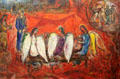 Abraham & the Three Angels painting by Marc Chagall at Chagall Museum. Nice, France.
