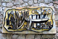 Ceramic relief by Fernand Léger at Fondation Maeght. St Paul de Vence, France.