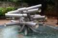 Fountain sculpture by Pol Bury at Fondation Maeght. St Paul de Vence, France.