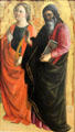 St Catherine & an evangelist painting by Filippo Lippi at Beaux-Arts Museum. Lyon, France.