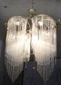 Art nouveau chandelier from Guimard Hotel by Hector Guimard at Beaux-Arts Museum. Lyon, France.