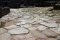 Roman road beside Gallo Roman Theatre of Lugdunum. Lyon, France.