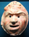 Terra cotta mask at Gallo Roman Museum. Lyon, France.