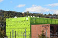 Euronews building & Mob Hotel in Confluence district. Lyon, France.