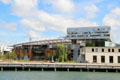 Confluence shopping center seen from Saône River. Lyon, France.