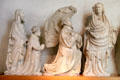 Sculpture of Louis of Orleans presented by an apostle of the annunciation from tomb of Cardinal Lagrange of Avignon at Petit Palais Museum. Avignon, France.