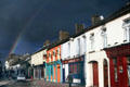 Rainbow at end of street in Portlaoise. Ireland.
