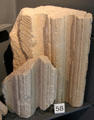Stone column details at Old Mellifont Abbey museum. Ireland.