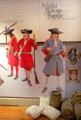 Display explaining Battle of the Boyne on July 1, 1690 at Boyne museum. Ireland.