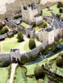 Model of Maynooth Castle as it stood prior to 1535 destruction. Ireland.